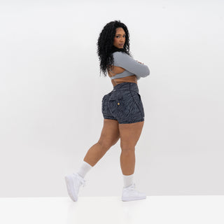 Curve Cargo EVO Shorts Pattern - Charcoal Zebra