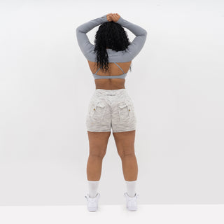 Curve Cargo EVO Shorts Pattern - Frost