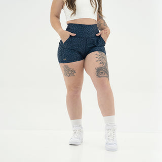 Curve Cargo EVO Shorts Pattern - Navy Cheetah