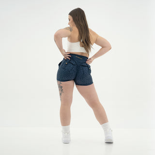 Curve Cargo EVO Shorts Pattern - Navy Cheetah