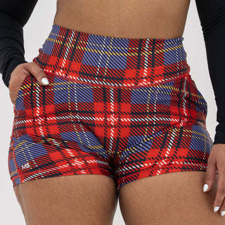 Curve Cargo EVO Shorts Pattern - Red Gingham