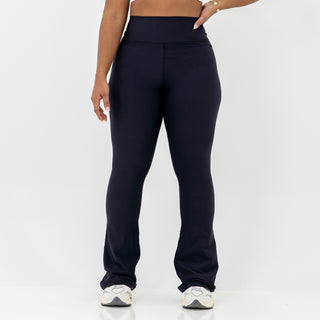 Curve Cargo Flare Leggings - Black