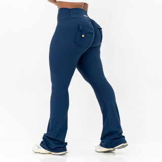 Curve Cargo Flare Leggings - Navy
