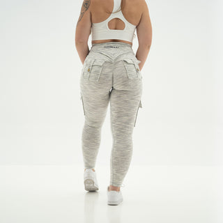 Curve Cargo Leggings Pattern - Frost