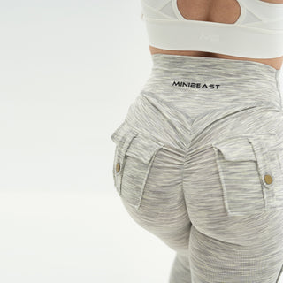 Curve Cargo Leggings Pattern - Frost