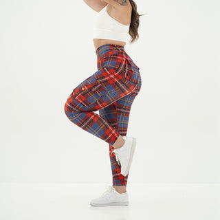 Curve Cargo Leggings Pattern - Red Gingham