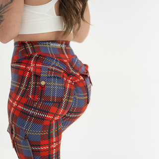Curve Cargo Leggings Pattern - Red Gingham