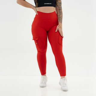 Curve Cargo Leggings - Scarlett