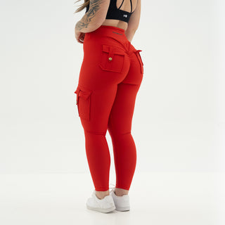 Curve Cargo Leggings - Scarlett