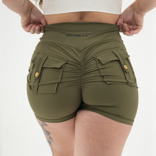 Curve Cargo Shorts - Army Green