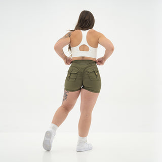 Curve Cargo Shorts - Army Green