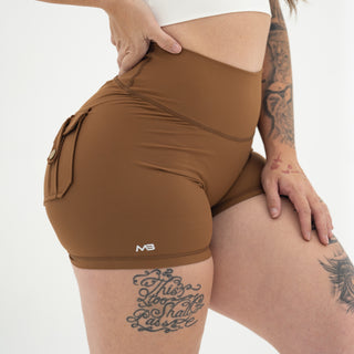 Curve Cargo Shorts - Mocha