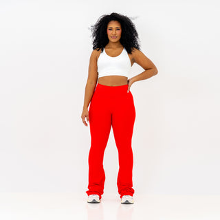 Curve Classic Flare Leggings - Scarlet
