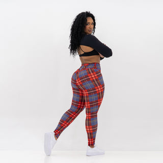 Curve Classic Leggings Pattern - Red Gingham