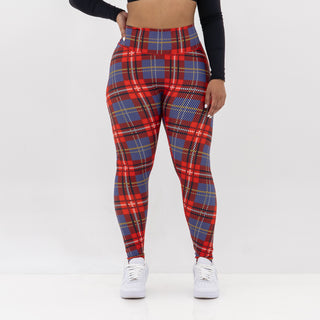 Curve Classic Leggings Pattern - Red Gingham