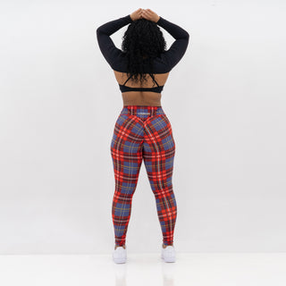 Curve Classic Leggings Pattern - Red Gingham