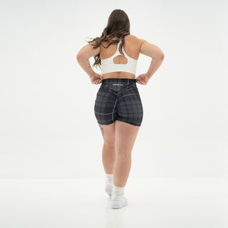 Curve Classic Shorts - Charcoal Gingham