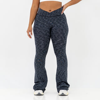 Curve-V Cargo Flare Leggings - Midnight Sky