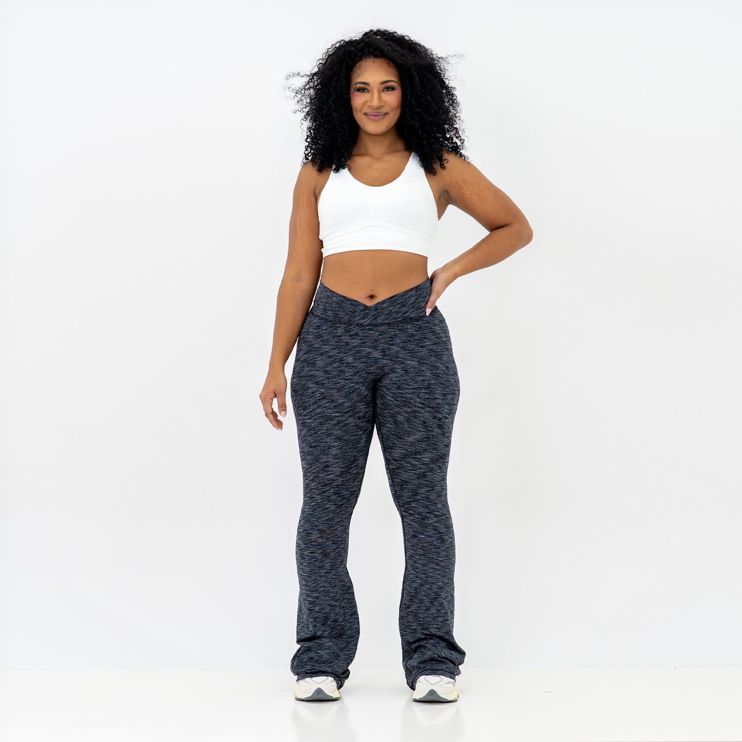 Curve-V Cargo Flare Leggings