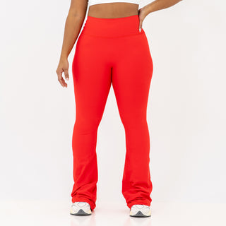 Curve X Flare Leggings - Scarlet