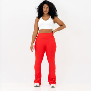 Curve X Flare Leggings - Scarlet