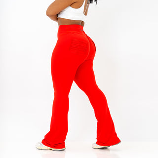 Curve X Flare Leggings - Scarlet