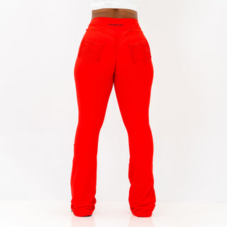 Curve X Flare Leggings - Scarlet