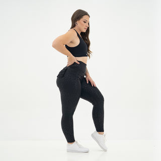 Curve X Leggings Pattern - Black Cheetah