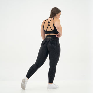 Curve X Leggings Pattern - Black Cheetah