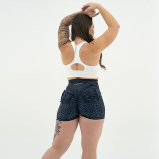 Curve X Shorts Pattern - Navy Cheetah