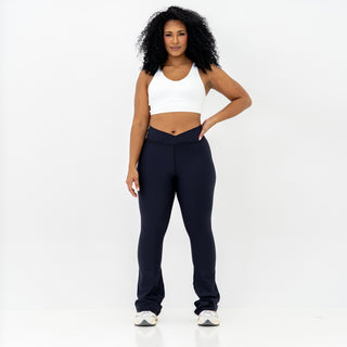Curve-V X Flare Leggings - Black