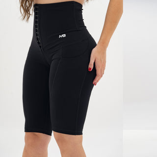 Defined Biker Shorts - Black