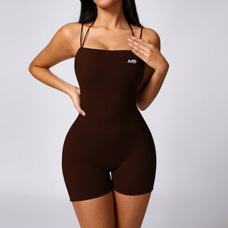 Dynamic Bodysuit Short - Mocha