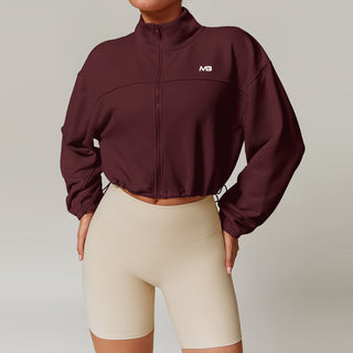 Élan Zip Up - Burgundy