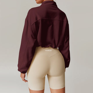 Élan Zip Up - Burgundy