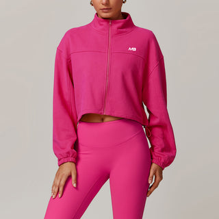 Élan Zip Up - Fuchsia