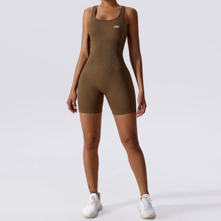 Elation Bodysuit Short - Coffee