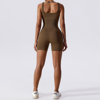 Elation Bodysuit Short - Coffee
