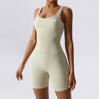 Elation Bodysuit Short - Cream