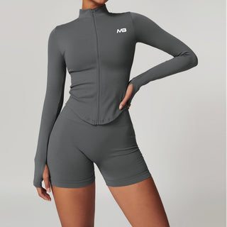 Empress Zip Up - Grey