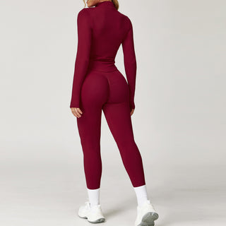 Empress Zip Up - Maroon