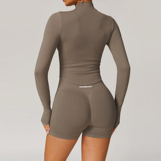 Empress Zip Up - Taupe