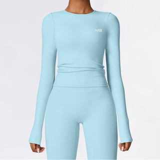 Endure Long Sleeve Top - Sky Blue