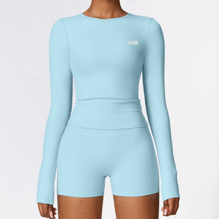 Endure Long Sleeve Top - Sky Blue