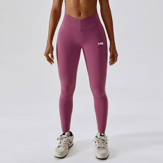 Euphoric V Leggings - Plum