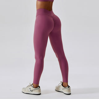 Euphoric V Leggings - Plum