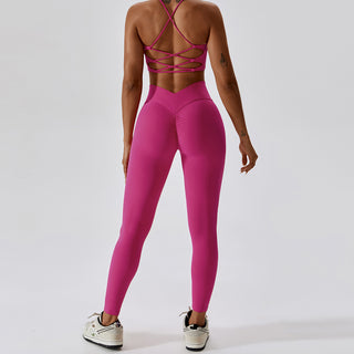 Euphoric V Leggings - Magenta