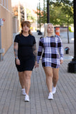 Og T-shirt Dresses - Gingham - Long Sleeve