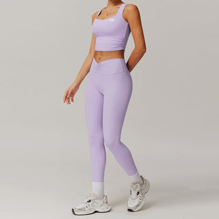 Flex Knot Leggings - Lilac
