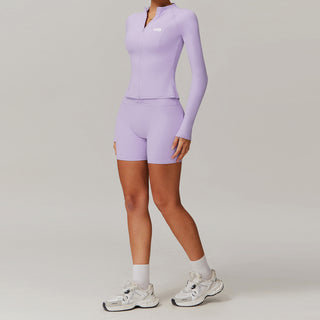 Flex Knot Shorts - Lilac